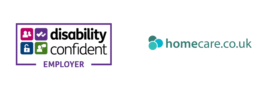 Disability Confident Employer and Homecare Logos